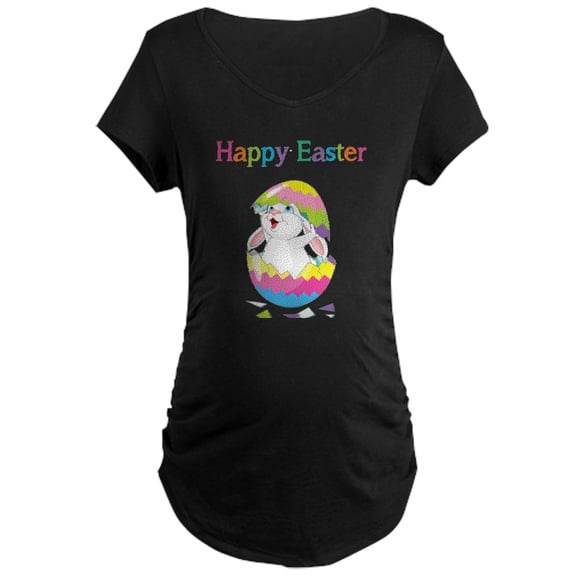 CafePress - Happy Easter Maternity Dark T Shirt - Maternity Dark T-Shirt