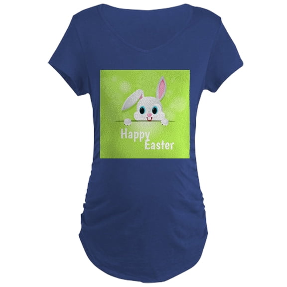 CafePress - Happy Easter Maternity T Shirt - Maternity Dark T-Shirt
