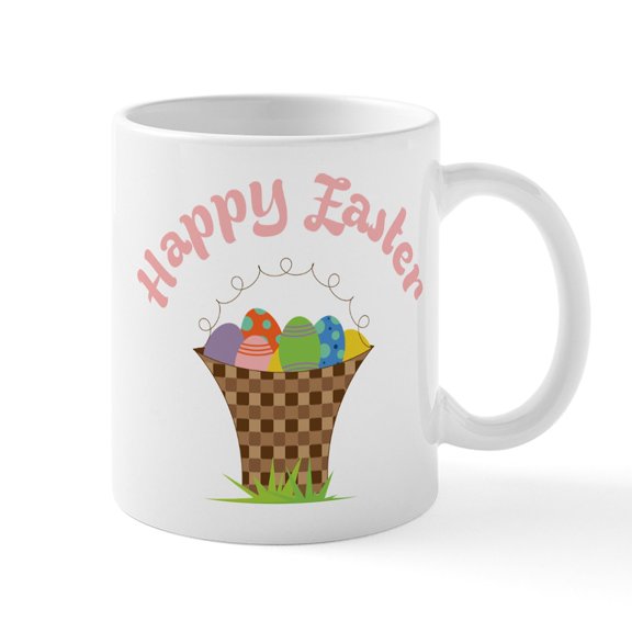 CafePress - Happy Easter Mug - 11 oz Ceramic Mug - Novelty Coffee Tea Cup