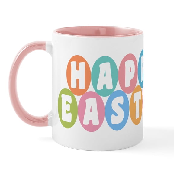 CafePress - Happy Easter Mug - 11 oz Ceramic Mug - Novelty Coffee Tea Cup