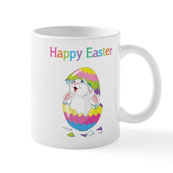 CafePress - Happy Easter Mug - 11 oz Ceramic Mug - Novelty Coffee Tea Cup