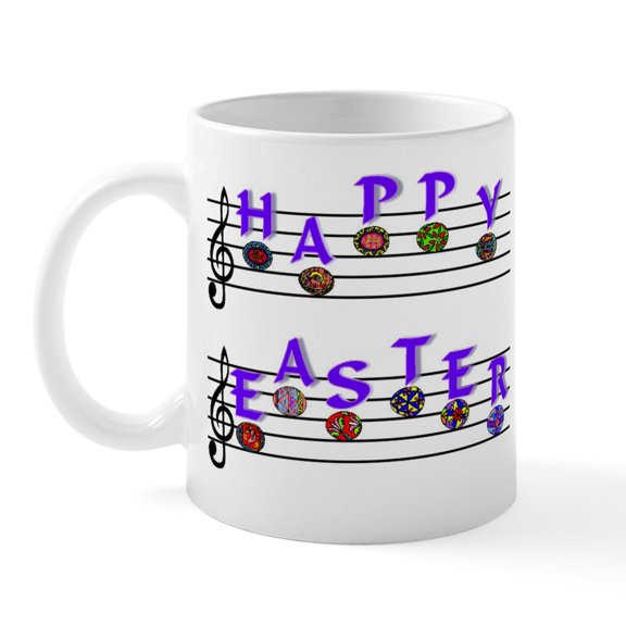 CafePress - Happy Easter Mug - 11 oz Ceramic Mug - Novelty Coffee Tea Cup