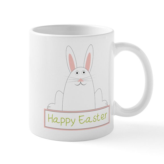 CafePress - Happy Easter Mug - 11 oz Ceramic Mug - Novelty Coffee Tea Cup