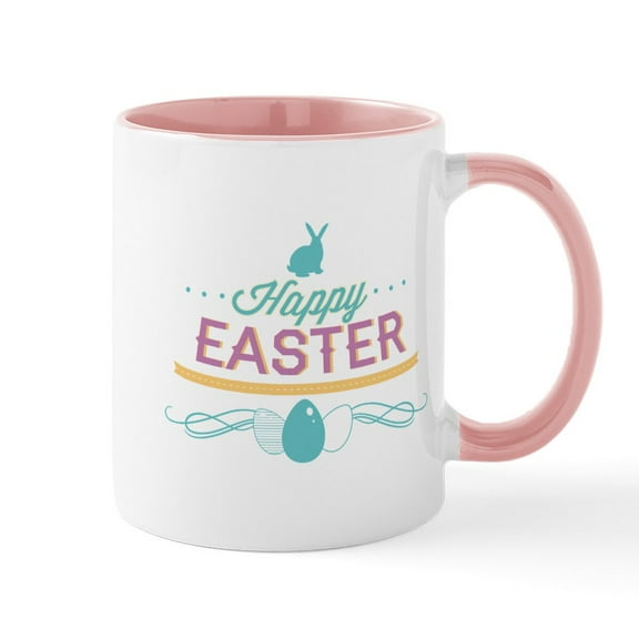 CafePress - Happy Easter Mug - 11 oz Ceramic Mug - Novelty Coffee Tea Cup