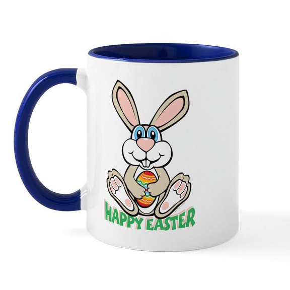 CafePress - Happy Easter Mug - 11 oz Ceramic Mug - Novelty Coffee Tea Cup