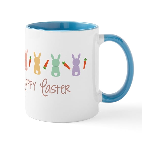 CafePress - Happy Easter Mugs - 11 oz Ceramic Mug - Novelty Coffee Tea Cup