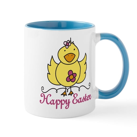 CafePress - Happy Easter Mugs - 11 oz Ceramic Mug - Novelty Coffee Tea Cup