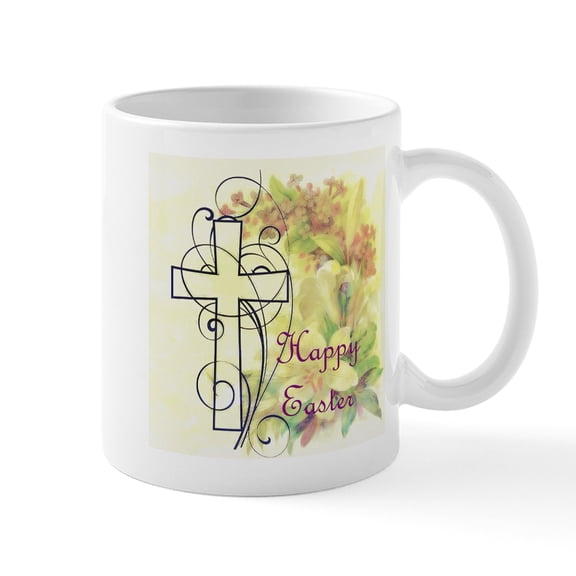 CafePress - Happy Easter Mugs - 11 oz Ceramic Mug - Novelty Coffee Tea Cup