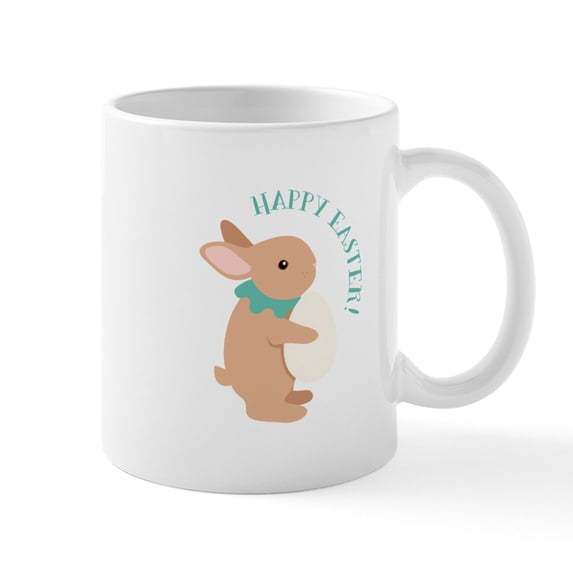 CafePress - Happy Easter Mugs - 11 oz Ceramic Mug - Novelty Coffee Tea Cup