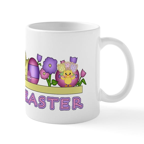 CafePress - Happy Easter Mugs - 11 oz Ceramic Mug - Novelty Coffee Tea Cup