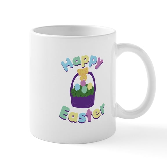CafePress - Happy Easter Mugs - 11 oz Ceramic Mug - Novelty Coffee Tea Cup