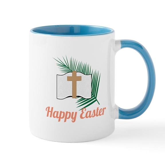 CafePress - Happy Easter Mugs - 11 oz Ceramic Mug - Novelty Coffee Tea Cup