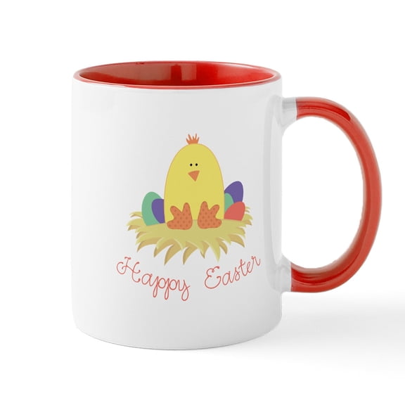 CafePress - Happy Easter Mugs - 11 oz Ceramic Mug - Novelty Coffee Tea Cup
