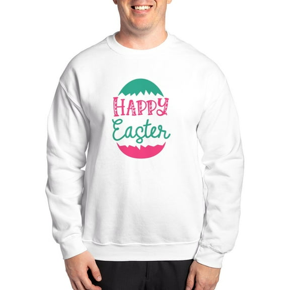 CafePress - Happy Easter Sweatshirt - Crew Neck Sweatshirt