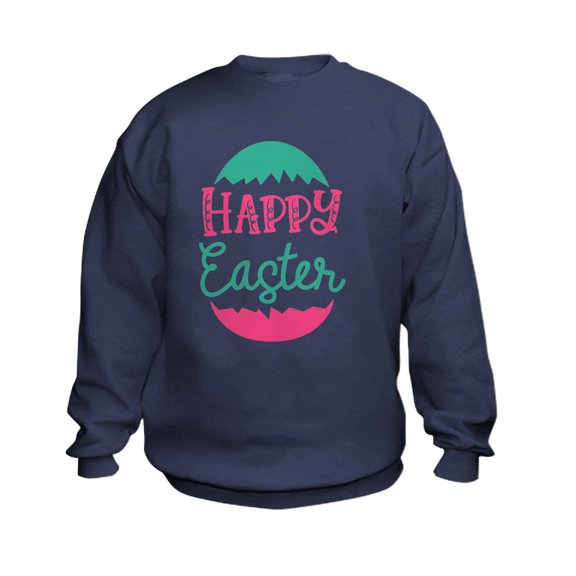 CafePress - Happy Easter Sweatshirt - Kids Sweatshirt, Youth Crew Neck Sweatshirt