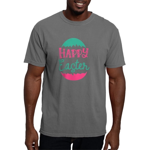 CafePress - Happy Easter T Shirt - Mens Comfort Colors Shirt