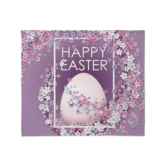 CafePress - Happy Easter Throw Blanket - Soft Fleece Throw Blanket, 50"x60" Stadium Blanket