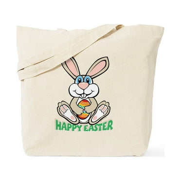 CafePress - Happy Easter Tote Bag - Unisex Canvas Tote Bag, Beige, 1-Piece