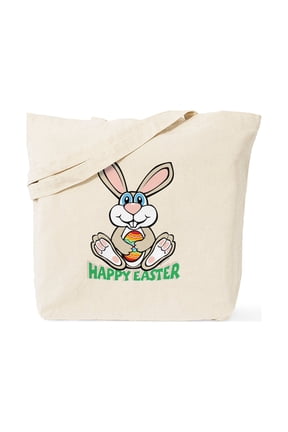 - Happy Easter Tote Bag - Unisex Canvas Tote Bag, Beige, 1-Piece