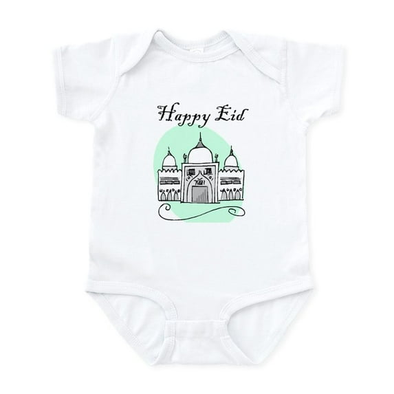 CafePress - Happy Eid Infant Creeper - Baby Light Bodysuit, Size Newborn - 24 Months