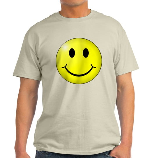 CafePress - Happy Face T Shirt - Men's Classic Cotton T-Shirts