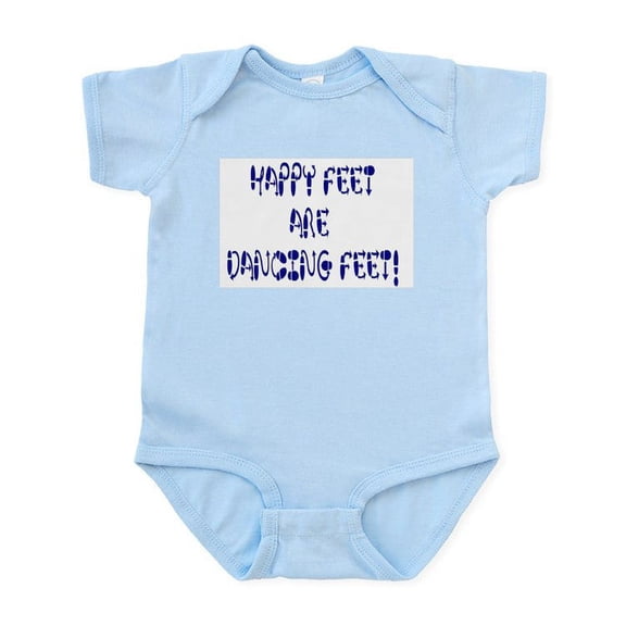 CafePress - Happy Feet DANCE! Infant Creeper - Baby Light Bodysuit, Size Newborn - 24 Months