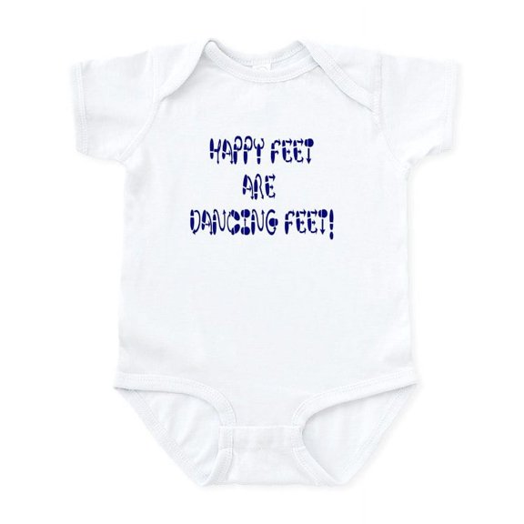CafePress - Happy Feet DANCE! Infant Creeper - Baby Light Bodysuit, Size Newborn - 24 Months