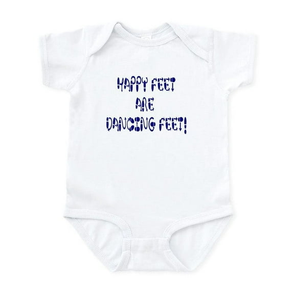 CafePress - Happy Feet DANCE! Infant Creeper - Baby Light Bodysuit, Size Newborn - 24 Months