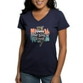 thumbnail image 1 of CafePress - Happy First Day Of School Welcome Back Retro Women's V Neck T Shirt - Women's V-Neck Dark T-Shirt, 1 of 4
