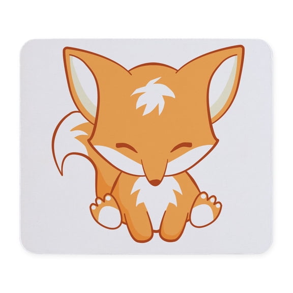 CafePress - Happy Fox Mousepad - Non-slip Rubber Mousepad, Gaming Mouse Pad