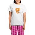 thumbnail image 1 of CafePress - Happy Fox Women's Light Pajamas - Women's Short Sleeve Print T-Shirt and Pants Light Cotton Pajama Set, 1 of 7