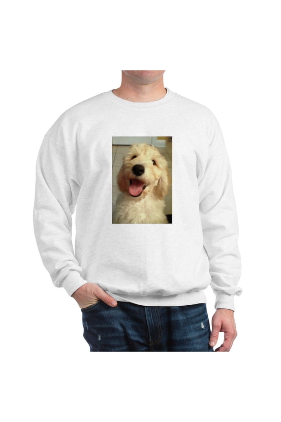 - Happy Goldendoodle Sweatshirt - Crew Neck Sweatshirt