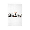 thumbnail image 1 of CafePress - Happy Halloween Black & Orange Spooky Typ Area Rug - 3'x5' Decorative Area Rug, Fabric Throw Rug, 1 of 5