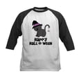 thumbnail image 1 of CafePress - Happy Halloween Cat Kids Baseball Jersey - Kids Cotton Baseball Jersey, 3/4 Sleeve Shirt, 1 of 4