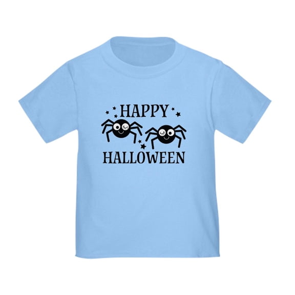 CafePress - Happy Halloween Spiders T Shirt - Cute Toddler T-Shirt, 100% Cotton