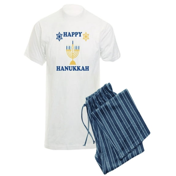 CafePress - Happy Hanukkah Pajamas - Men's Light Pajamas