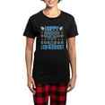thumbnail image 1 of CafePress - Happy Hanukkah Women's Dark Pajamas - Women's Short Sleeve Print T-Shirt and Pants Dark Cotton Pajama Set, 1 of 7