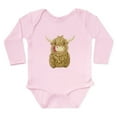 thumbnail image 1 of CafePress - Happy Highland Cow Body Suit - Long Sleeve Cotton Baby Bodysuit, 1 of 4