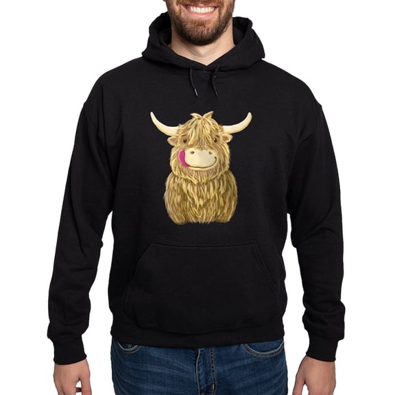 CafePress - Happy Highland Cow Hoody - Pullover Hoodie, Classic, Comfortable Hooded Sweatshirt