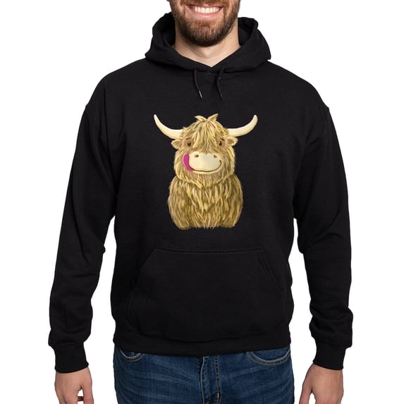 CafePress - Happy Highland Cow Hoody - Pullover Hoodie, Classic, Comfortable Hooded Sweatshirt