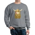 thumbnail image 1 of CafePress - Happy Highland Cow Jumper - Crew Neck Sweatshirt, 1 of 4
