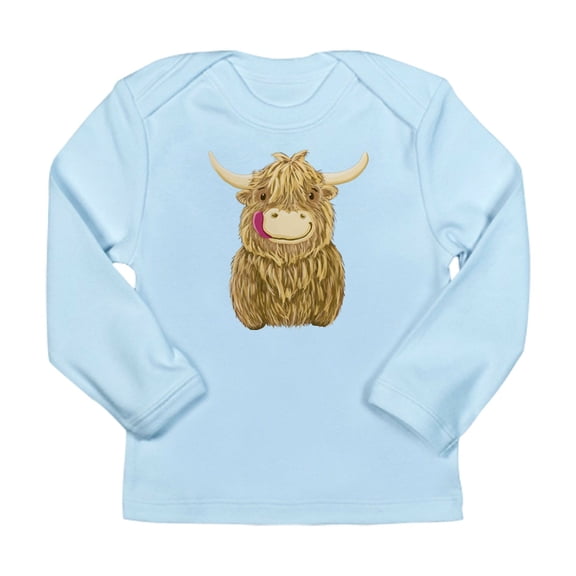 CafePress - Happy Highland Cow Long Sleeve T Shirt - Long Sleeve Infant T-Shirt
