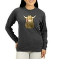 thumbnail image 1 of CafePress - Happy Highland Cow Long Sleeve T Shirt - Women's Long Sleeve Graphic Tee Casual Fit, 1 of 4