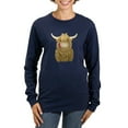 thumbnail image 1 of CafePress - Happy Highland Cow Long Sleeve T Shirt - Women's Long Sleeve Graphic Tee Casual Fit, 1 of 4