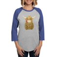 thumbnail image 1 of CafePress - Happy Highland Cow Long Sleeve T Shirt - Womens Baseball Tee, 1 of 4