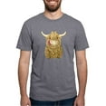 thumbnail image 1 of CafePress - Happy Highland Cow Men's Deluxe T Shirt - Mens Tri-blend T-Shirt, 1 of 4