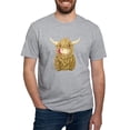 thumbnail image 1 of CafePress - Happy Highland Cow T Shirt - Fitted T-Shirt, Vintage Fit Soft Cotton Tee, 1 of 4