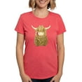 thumbnail image 1 of CafePress - Happy Highland Cow T Shirt - Womens Tri-blend T-Shirt, 1 of 4
