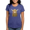 thumbnail image 1 of CafePress - Happy Highland Cow T Shirt - Womens Tri-blend T-Shirt, 1 of 4