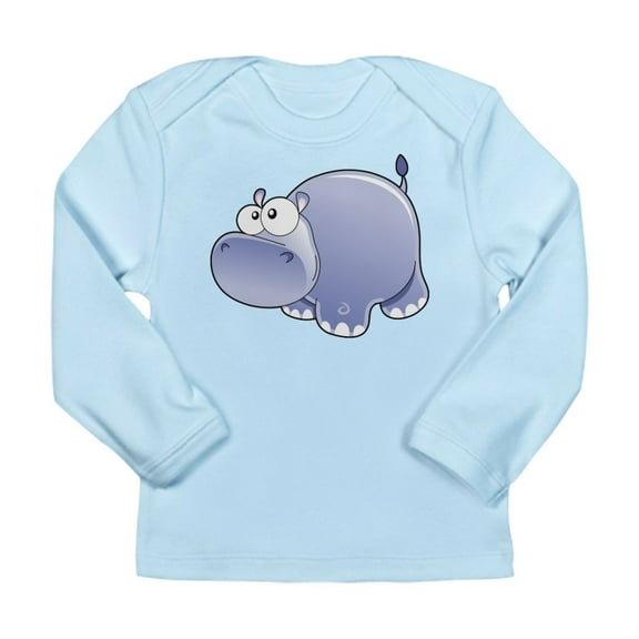 CafePress - Happy Hippo Long Sleeve T Shirt - Long Sleeve Infant T-Shirt